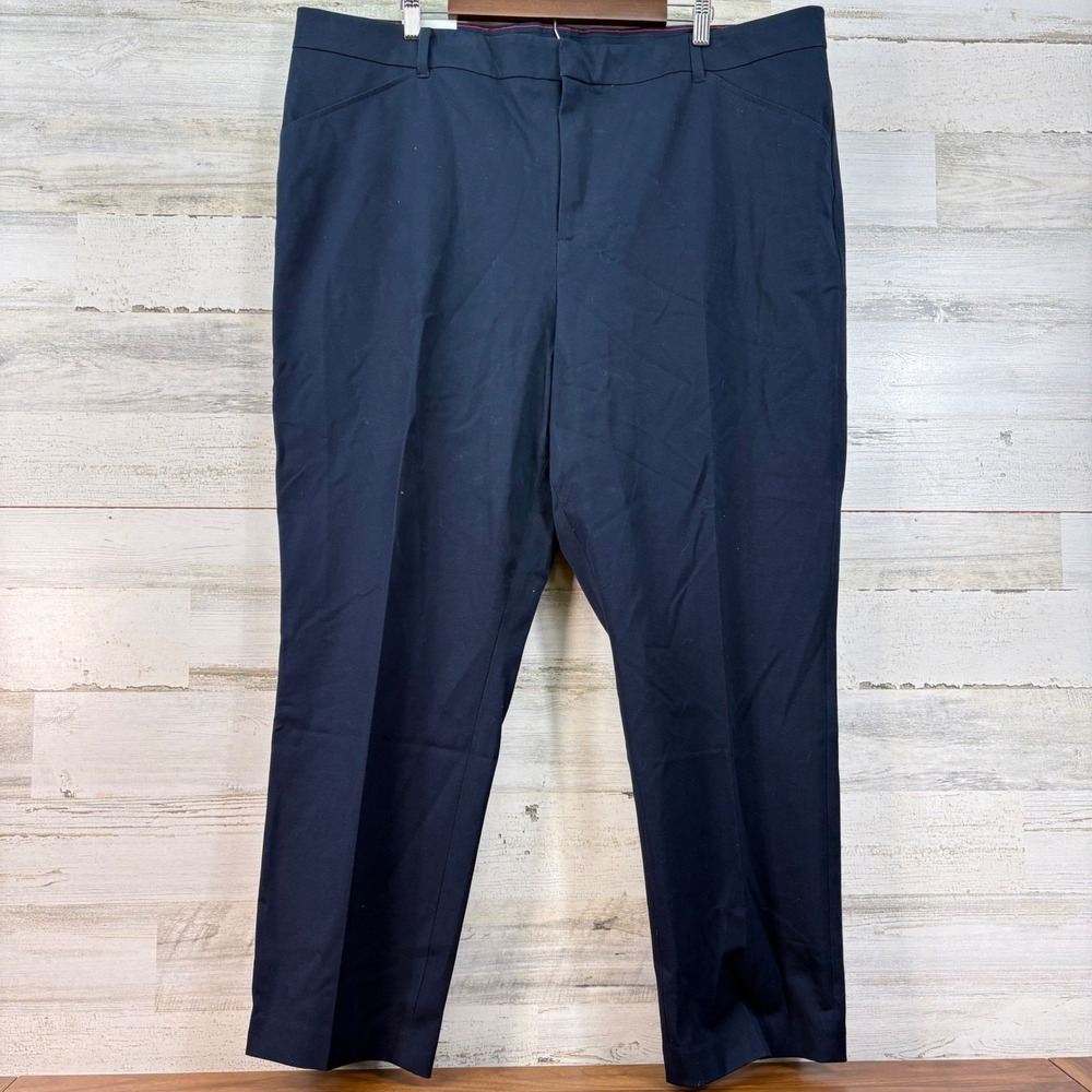 Tommy Hilfiger TH Flex Womens Navy Blue Stretch Skinny Pants Size 24 NWT Office